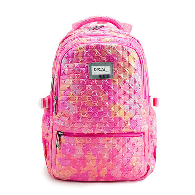 Bolsas escolares de poliéster leves Mochila para viagens esportivas casuais