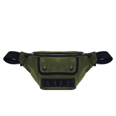 Saco de cintura de fanny de cor verde, de nylon Fanny, leve