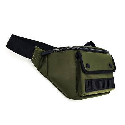 Saco de cintura de fanny de cor verde, de nylon Fanny, leve