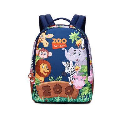 Saco de mochila escolar para crianças azul personalizado com impressão Arlikar