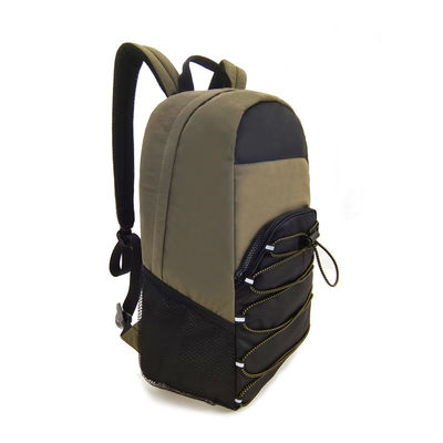 Mochila verde de nylon esportivo à prova d'água Para caminhadas ao ar livre Viajar