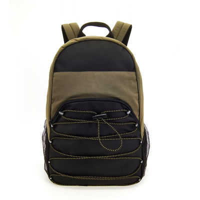 Mochila verde de nylon esportivo à prova d'água Para caminhadas ao ar livre Viajar