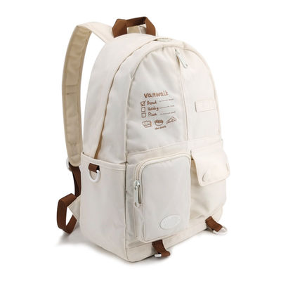 Bolsas de escola de moda bege Mochila Mochila estilo casual tamanho 16,5 polegadas