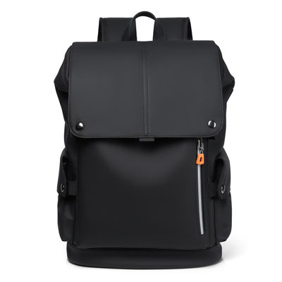 Mochila corporativa de computador portátil impermeável personalizada com material de poliéster invertido