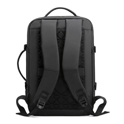 Mochilas de laptop pretas personalizadas com fecho de fecho leve