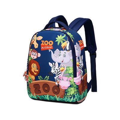 Mochila de poliéster leve, mochilas pequenas para crianças.