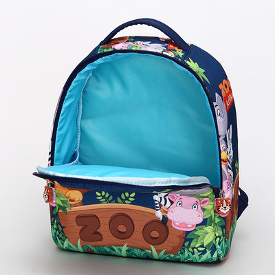 Mochila de poliéster leve, mochilas pequenas para crianças.