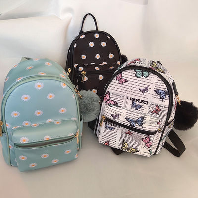 Mochilas Mini Modernas com Bolso Externo com Zipper