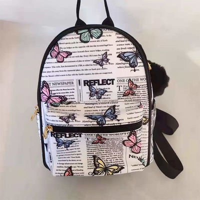 Mochilas Mini Modernas com Bolso Externo com Zipper