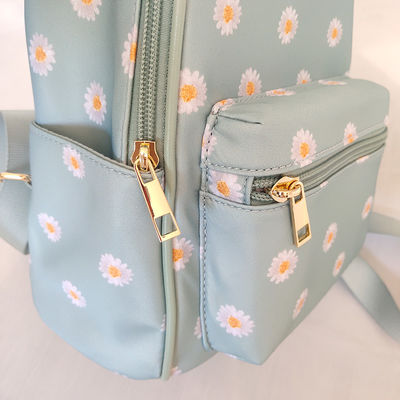 Mochila de laptop azul com fecho de fecho