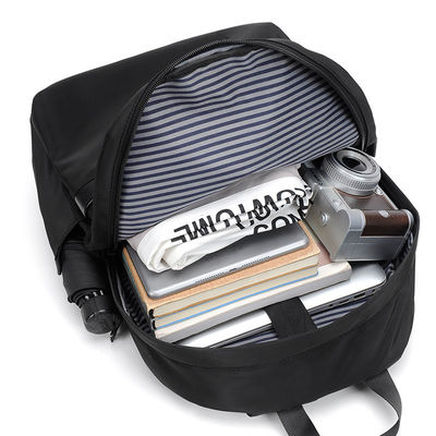Unisex Students Bag Mochila Zipper fechamento cor cinza resistente à água
