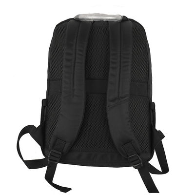 Mochila de computador à prova d'água de viagem preta com correia ajustável