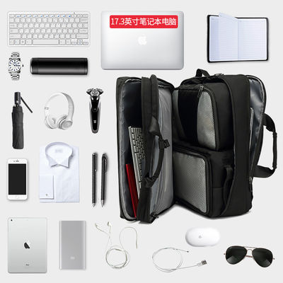 Saco de computador unisex mochilas, laptop preto mochila resistente à água