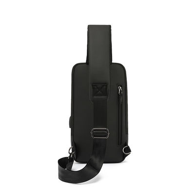 Bolsa de cruzamento com fecho de fecho de fecho de fecho de fecho de fecho com cor cinza preta