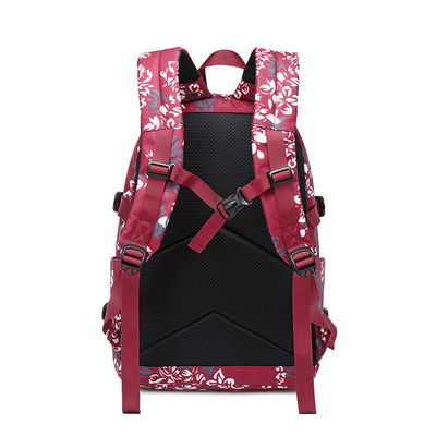 Mochila resistente à água de nylon macio com fecho de fecho ajustável