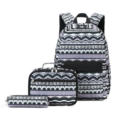 Mochila feminina personalizada de nylon macio durável com 2 compartimentos principais