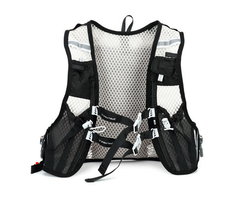 Saco de caminhada leve preto Saco de acampamento Saco de bicicleta desportivo Mochila com cinto ajustável