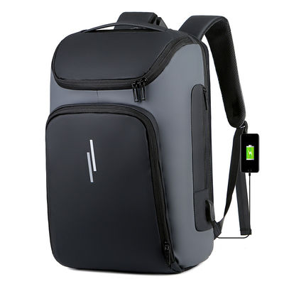 Sem logotipo Pronto mercadorias Mochila de laptop preto Mochila complicada e luxuosa