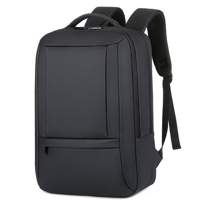 15.6&quot;Tecido à prova d'água Mochila de portátil preta Negro