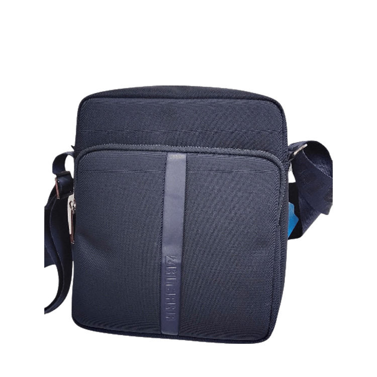 Saco de espartilho crossbody leve com 2 bolsos fechamento de fecho de fecho cor preta
